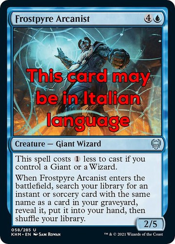 Mtg frostpyre arcanist exc - mtg, 4x
